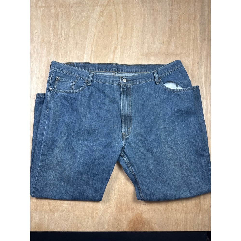 Levis 559 Mens Blue Denim Jeans Relaxed Straight Fit Casual Pants 48x30